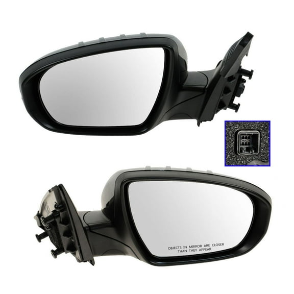 TRQ Mirrors Power Turn Signal Left & Right Pair Set for 11-13 Kia Optima Hybrid MRA09285