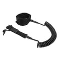 thumbnail image 1 of Surfboard Leash, 0.28in Diameter 7-12ft Stainless Steel Connection Coiled Spring Safe Surfing Leash, Adjustable Leg Rope Foot Rope With Ankle Cuff For SUP Paddle Board, Longboard,, 1 of 8