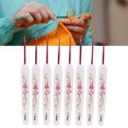 thumbnail image 4 of Crochet Hooks, Red Flower Pattern Hand Polished Knitting  Set DIY Making Ergonomic Design  For Gift For Weaving, 4 of 8
