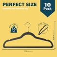 thumbnail image 2 of Perchas de terciopelo Lifemaster con gancho giratorio de 360°, 10 kg, 2 of 7