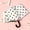 white2, variant on Plaid Printed Curved Handle Folding Umbrella for Men and Women Both Rainy and Sunny Student Tri-fold Sun Umbrella