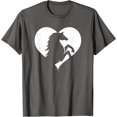 thumbnail image 1 of Cool Rampant Horse Pony Animal Love Silhouette for Men Women T-Shirt, 1 of 2