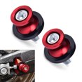 thumbnail image 1 of 1 Pair Motorcycle Swing Arm Spool Slider Bracket Screw 8mm Thread Red Suitable for Honda CBR-, 1 of 4