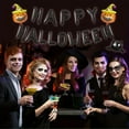 thumbnail image 2 of Set, Happy Halloween Letter Set Pumpkin Bat Balloon Aluminum Film Balloon Party Holiday Arrangement Cartoon Wall, Halloween Decor, Halloween Supplies, Photo Prop, Party Anniversary Party Scene Decor A, 2 of 4