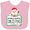 thumbnail image 3 of Inktastic Baby's First Christmas Boys or Girls Baby Bib, 3 of 4