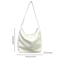 thumbnail image 4 of Bolso Tipo Cubo PU para Mujer Axilas Gran Capacidad Viajes Al Aire Libre (Beige), 4 of 7