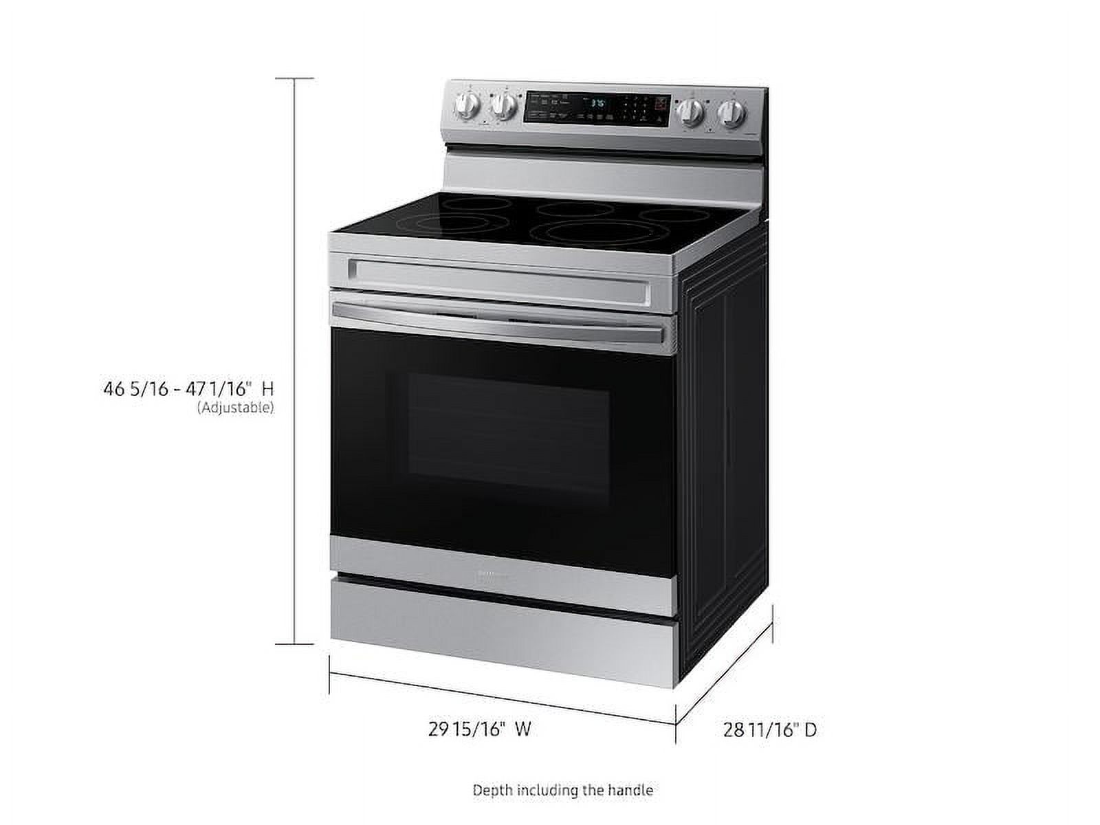 Samsung NE63A6511SS 6.3 Cu. ft. Stainless Smart Freestanding Electric Range - New