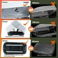 thumbnail image 3 of 13 FT ³ White Cargo Box, Hard Shell ABS Roof Cargo Carrier with Security Key, 56"x 30"x 13.7", 3 of 13