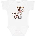 thumbnail image 3 of Inktastic Cute White Holstein Cow with Brown Spots Boys or Girls Baby Bodysuit, 3 of 5