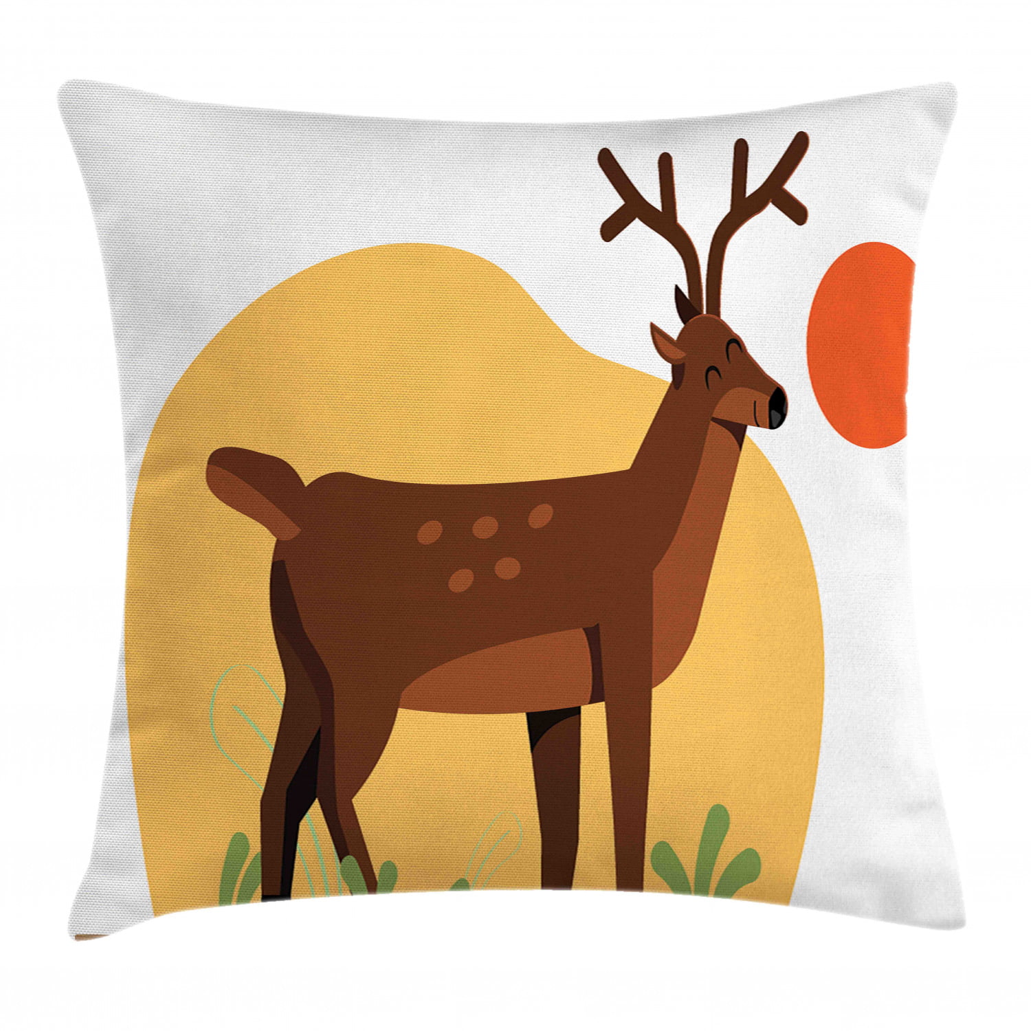 Cute Deer Family Apparel Best Deer Brother Ever Throw Pillow Multicolor 18x18 