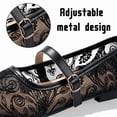 thumbnail image 4 of CHICVOMEY Mesh Ballet Flats for Women Breathable Ballet Flats with Buckle Fashion Fishnet Flats for Women Casual Work Flats, 4 of 9