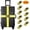 Yellow, variant on 10 Pack Luggage Straps 71" Long Belts Keep Suitcase Secure While Traveling, TSA Approved Add a Bag Premium Accessory for Travel Bag Closure