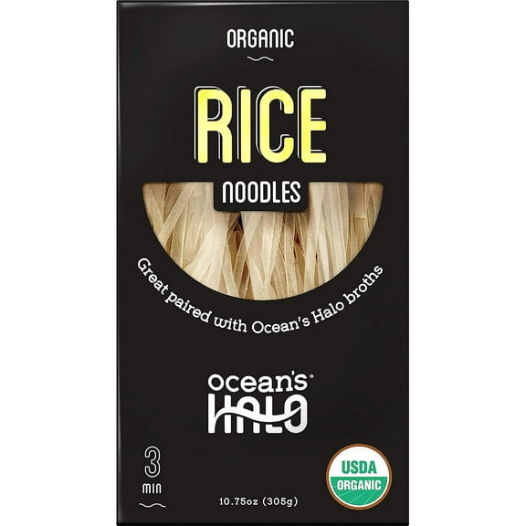 Pack of 5, Oceans Halo Organic and Gluten-free Rice Noodles, 6.3 oz