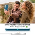 thumbnail image 7 of I-HONVA Compatible with Samsung Galaxy S21 FE Case,3-Layer Military Grade Drop Protection Anti-Slip Bumper Rugged Shockproof Dustproof Protection 6.4 inch Phone Case,Green Teal, 7 of 7