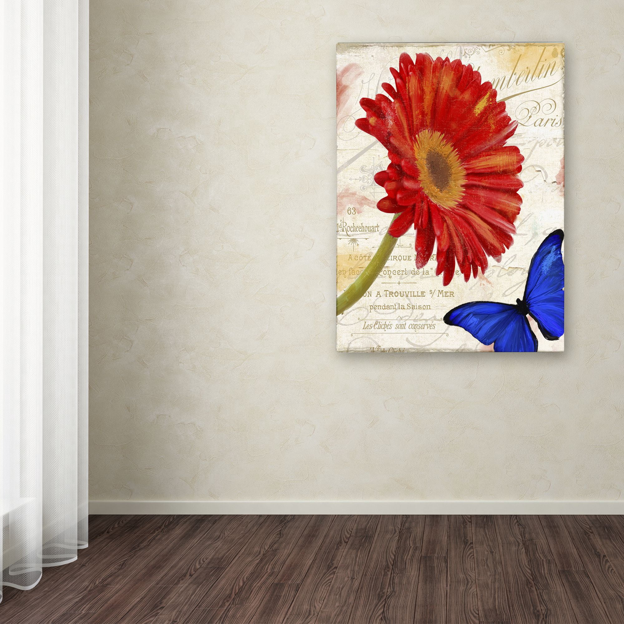 Trademark Fine Art "Gerbera Daisy" Canvas Art by Color Bakery