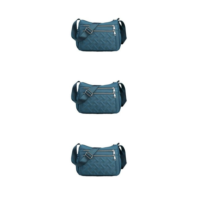 Youkk Stay Organized With Multipurpose Messenger Bag Large Capacity Crossbody Bag blue 3Set