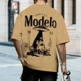 thumbnail image 6 of jowamay Cowboy T Shirts for Men Oversized Crewneck Retro Cotton Western Cowboy Graphic Shirts for Daily Wear Workout, 6 of 9