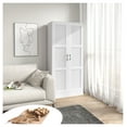 thumbnail image 6 of 71" Tall Storage Cabinet with Movable Storage Shelves, Modern Style Pantry Cupboard Cabinet with Soft Close Doors, White, 6 of 8