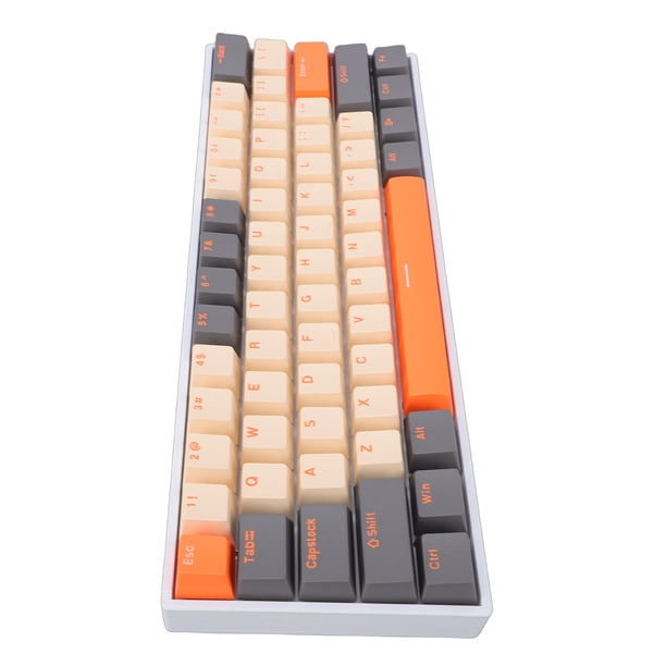 Teclado Mecánico Inalámbrico De 3 Modos, Teclado Para Juegos RGB Con Cable BT 2,4 Ghz Con Interruptor, Teclado De Computadora Compacto De 61 Teclas Para Trabajo Y Juegos