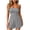 Gray, variant on Women's Casual Strapless Tube Romper Fashion Ladies Elastic High Waist Ruched Detail Loose Fit Short Jumpsuit