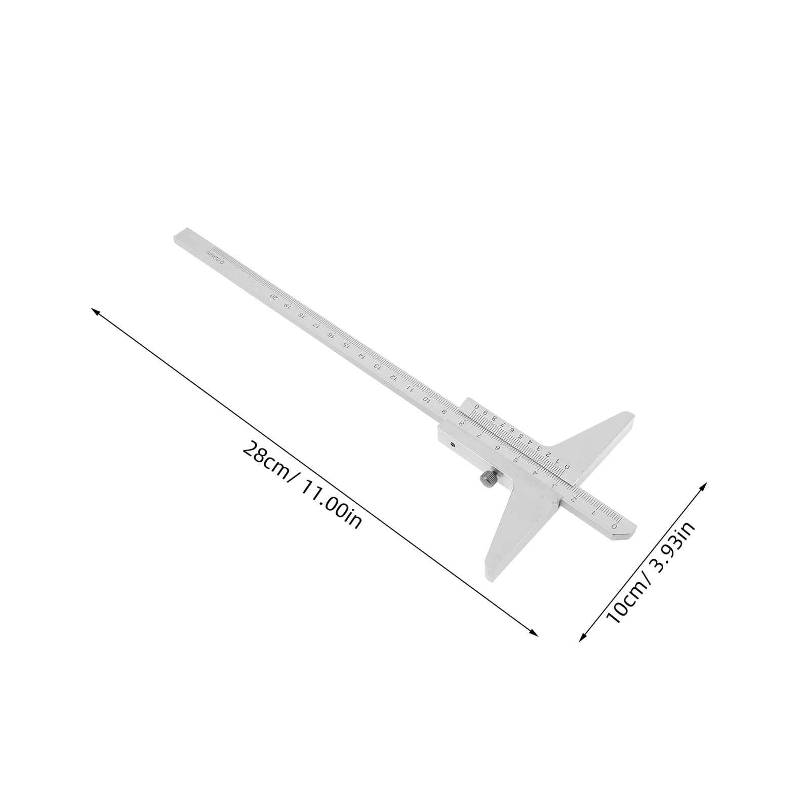 DEEPCRAFF Plated Depth Caliper Precision Measuring Tool with Clear Display for Accurate Depth Measurement