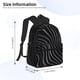 thumbnail image 2 of Disketp Abstract Black And White Waves Mochila Ligera Clásica con Múltiples Bolsillos, Mochila Casual para Hombre y Mujer, Ideal para Escuela, Trabajo y Viajes, 2 of 6