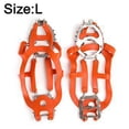 thumbnail image 2 of Crampones de acero inoxidable de 18 dientes para exteriores, cubierta para zapatos de nieve y hielo, garra para nieve, pesca en hielo, cadena para zapatos de ciudad, para caminar en invierno, 2 of 5