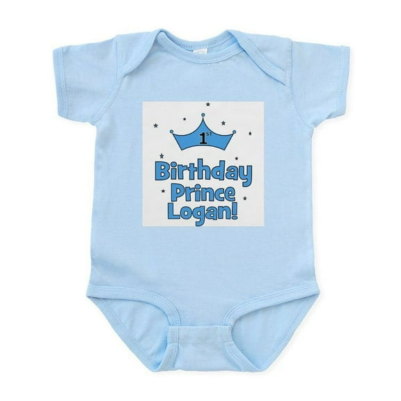 CafePress - 1St Birthday Prince Logan! Infant Bodysuit - Baby Light Bodysuit, Size Newborn - 24 Months