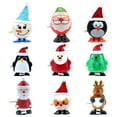 thumbnail image 2 of Xihbxyly Juguetes Navideños de Cuerda, 9 Diseños Divertidos, con Funciones de Caminar, Saltar y Girar, Ideales para Bolsas de Regalo o Calcetines Navideños, Papá Noel, Muñeco de Nieve y Pingüino. Tam, 2 of 7