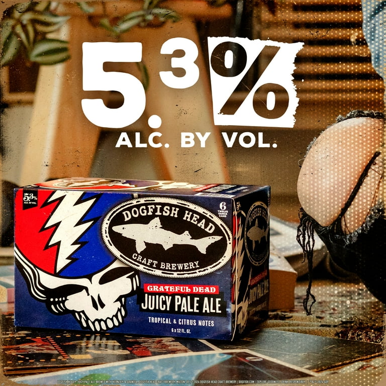 Dogfish Head, Craft Beer, Juicy Pale Ale 6pk, Tropical Citrus