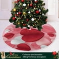 thumbnail image 6 of GZHJMY Valentine's Day Love Christmas Tree Skirt Home Decoration Large Round Christmas Tree Skirt for Holiday Party Home Christmas Day Ornaments, 35.4", 6 of 6