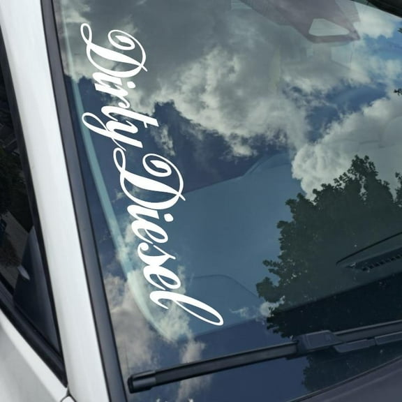 Dirty diesel Vinyl Decal Sticker Bumper Window UV & Water Resistance Banner 21" perfect fit for windshield Low life