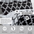 thumbnail image 2 of 3 Piece Reversible Down Alternative Comforter Set - Lightweight All Season Comforter with Two Shams - Quilted Duvet Insert with Box Stitched –Hypoallergenic, Soft, Fluffy (King, Black), 2 of 7
