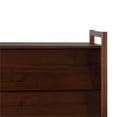 thumbnail image 3 of 58" Solid Wood Modern Angle-Face 6 Drawer Dresser - Walnut, 3 of 6