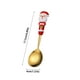 thumbnail image 5 of Juego de cuchara y tenedor para postres navideños - Vajilla de acero inoxidable con diseño de muñeca mona, decoración festiva de Papá Noel y árbol de Navidad, regalo navideño de 17,5 cm, 5 of 6