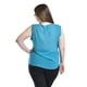 thumbnail image 3 of Blusa sin manga con detalle metalico Roman Fashion /Tallas Extras, 8006 (Azul claro) azul 42, 3 of 5