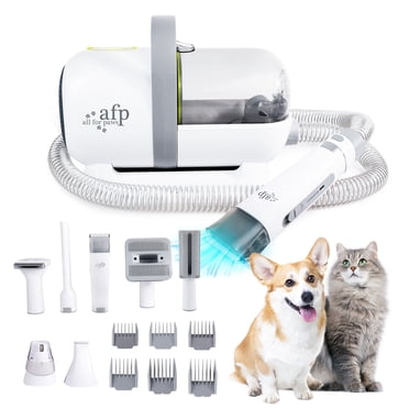 2.5LPet Grooming Vacuum,5 in 1 Dog Grooming Vacuum with Ceramic Blades ...