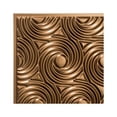 thumbnail image 6 of FASÄDE Cyclone Decorative Vinyl Glue Up Ceiling Panel in Oil Rubbed Bronze (12X12 Inch Sample), 6 of 6