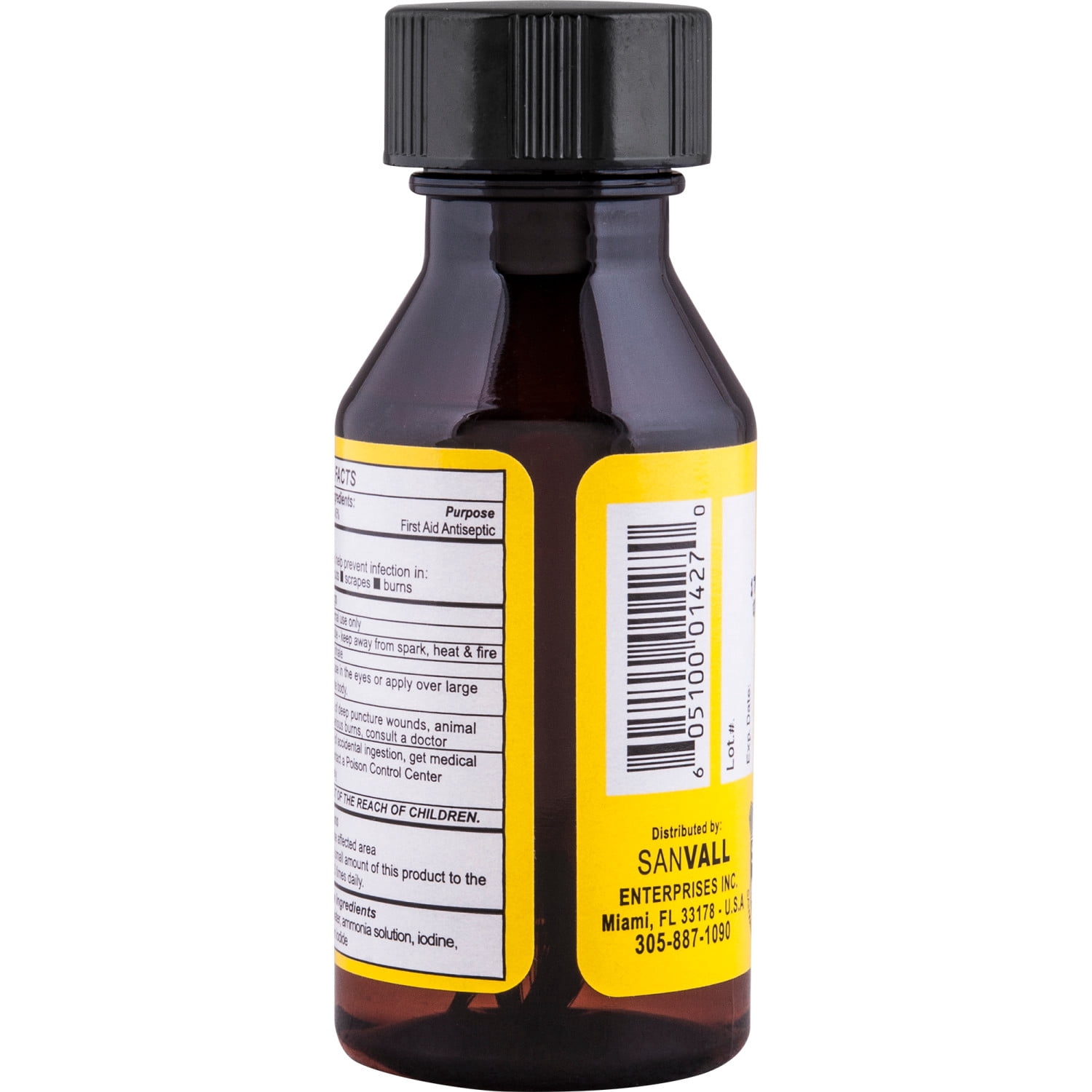 Sanar Naturals Colorless Iodine, Liquid Antiseptic, Yodo Blanco, 1oz