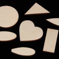 thumbnail image 5 of Tersarium 6 Bags Triangular Slices Heart Wood Slice Rectangular Wood Chip Decorative Wood Pieces for DIY (100pcs x 6 Bags), 5 of 10