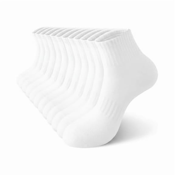 Eryueer Womens Ankle Socks Cotton Mini Crew Socks Cushioned Running Gym Workout Socks for Women 6 Pairs