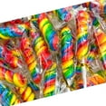 thumbnail image 6 of Rainbow Swirl Lollipops | 30 Count Jar | Tutti-Frutti Flavor | Rainbow Lollipops Individually Wrapped | Twisty Suckers Party Favor Candy for Kids | Colorful Party Candy, 6 of 7