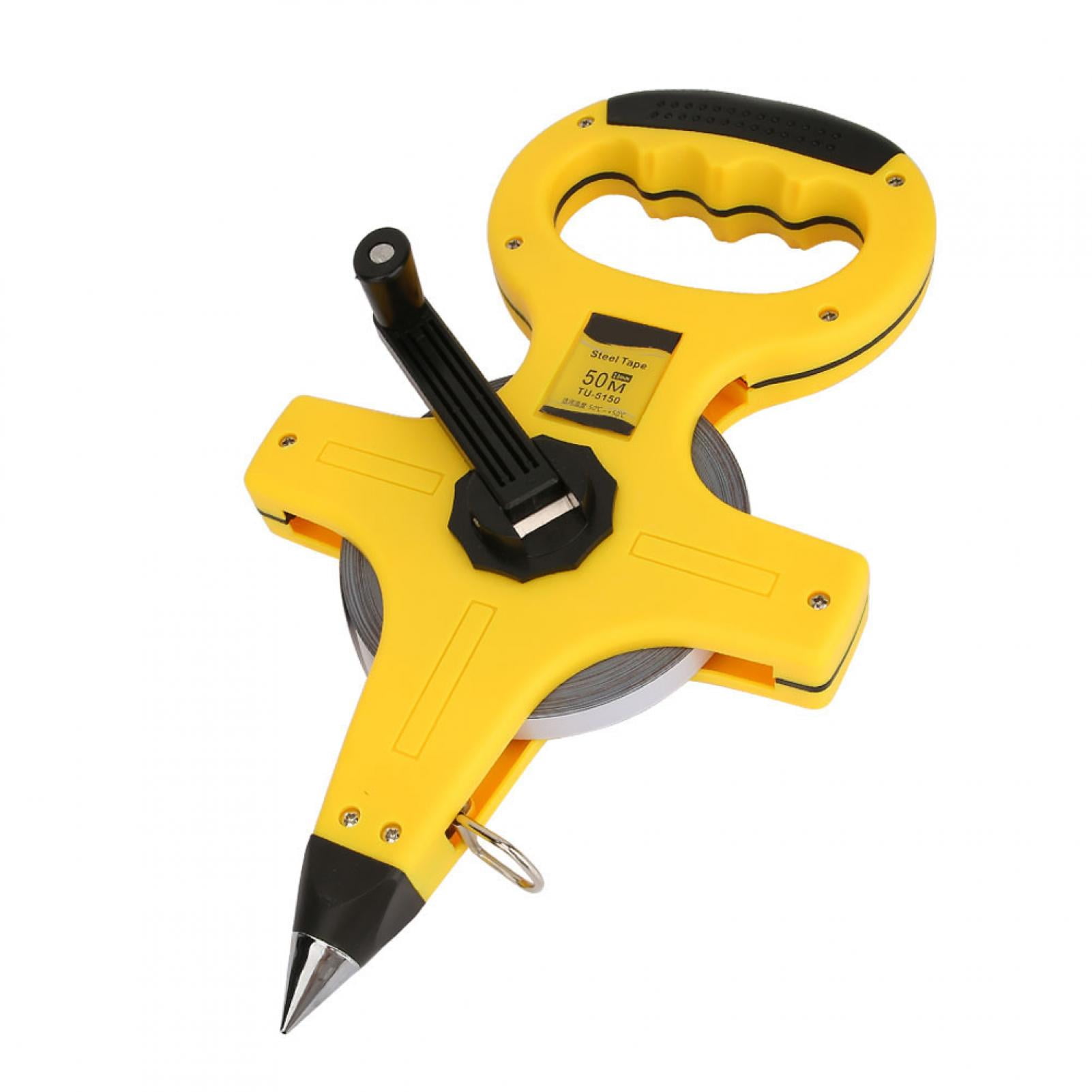 TU-5150 Tape Measure, Tape Measure, TU-5150 50m Open Reel Portable Stainless Steel Tape Measure Measuring Tape Tool for Professional, Tape Measures