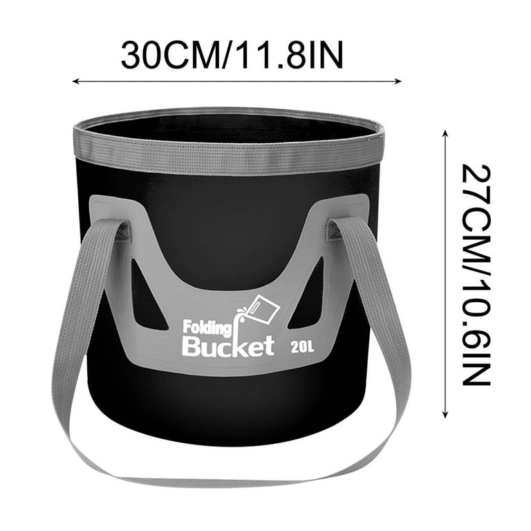 Pompotops Collapsible Bucket, Portable Sink, 20L Portable Foldable