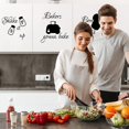 thumbnail image 1 of Kitchen Quotes Wall Stickers Kitchen Lettering Wall Decal Kitchenware Wall Decal with Sayings Vinyl Funny Utensils Wall Decoration for Fridge Kitchen Dining Baking Room Restaurant Bar, 1 of 7