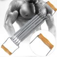 thumbnail image 2 of Unisex Chest Expander, Removable Spring Fitness Chest Expander Arm Shoulder Muscle Developer Strength Trainer Exercise Training Equipment with Wooden, 2 of 5