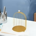thumbnail image 4 of Bird Cage Desk Perfume Organizer Holder Cosmetics Makeup Jewelry Rack Holder 1-Tier, 4 of 7