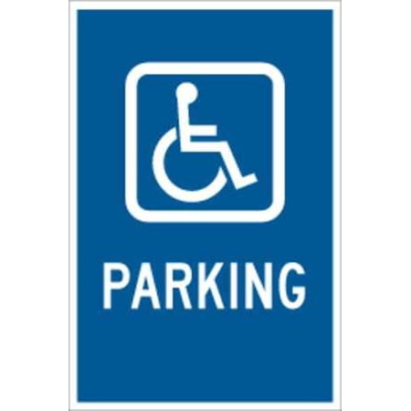 Handicap Parking Sign, Brady, 91362, 18"Hx12"W