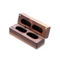 thumbnail image 1 of Caja De Madera Nogal Para Dos Anillos De Boda O Compromiso, 1 of 4