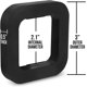 thumbnail image 2 of 3 Pack - 2 Inch Hitch Receiver Silencer Pad for Adjustable Ball Mounts - Reduce Rattle, Eliminate Noise and Provide Cushion Between receivers and Tow, 2 of 5